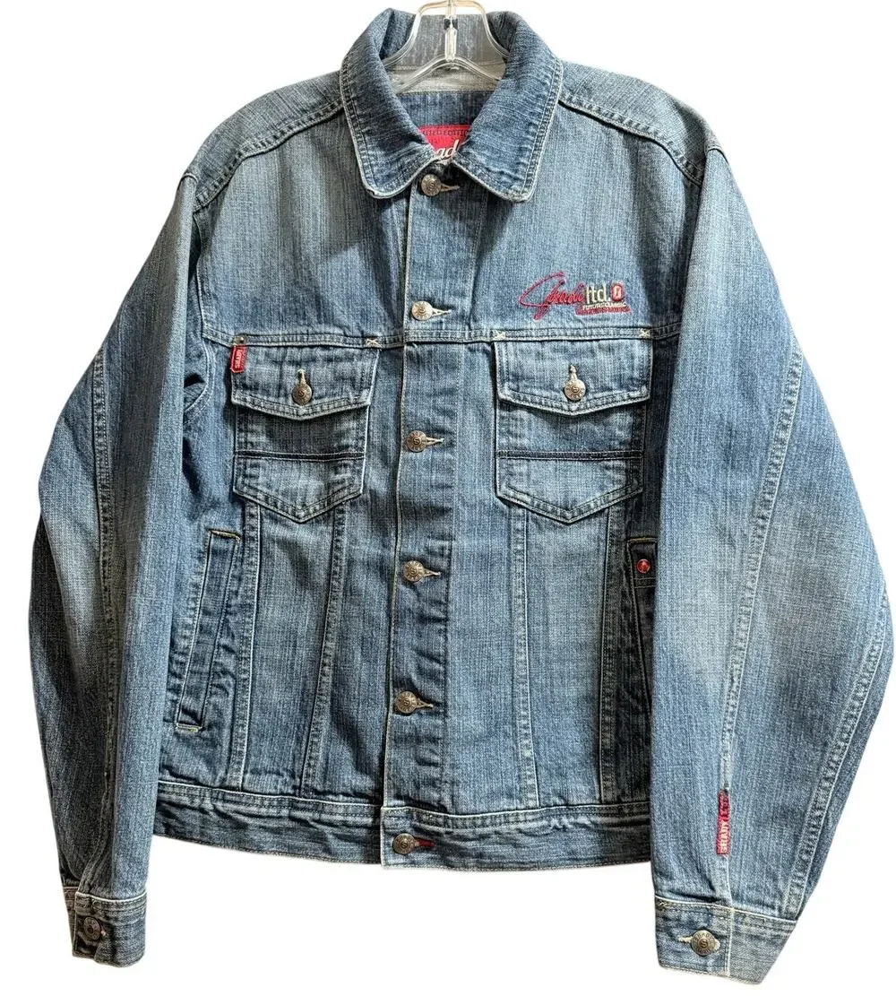 RARE Shady Limited Vintage Y2K Denim Jacket - 8 Mile Eminem Slim Shady - Medium
